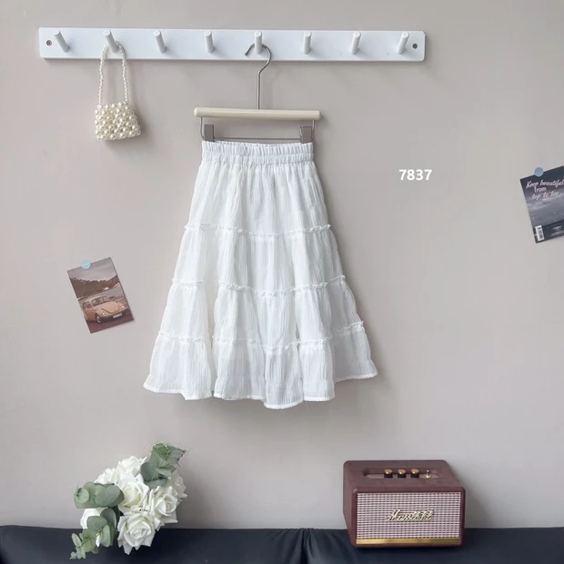 【haobaby】2025夏款甜美气质半裙7837