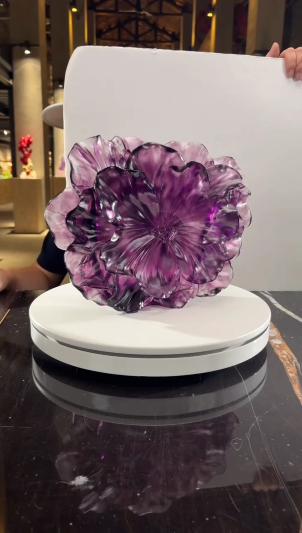 摆件紫罗兰山茶花