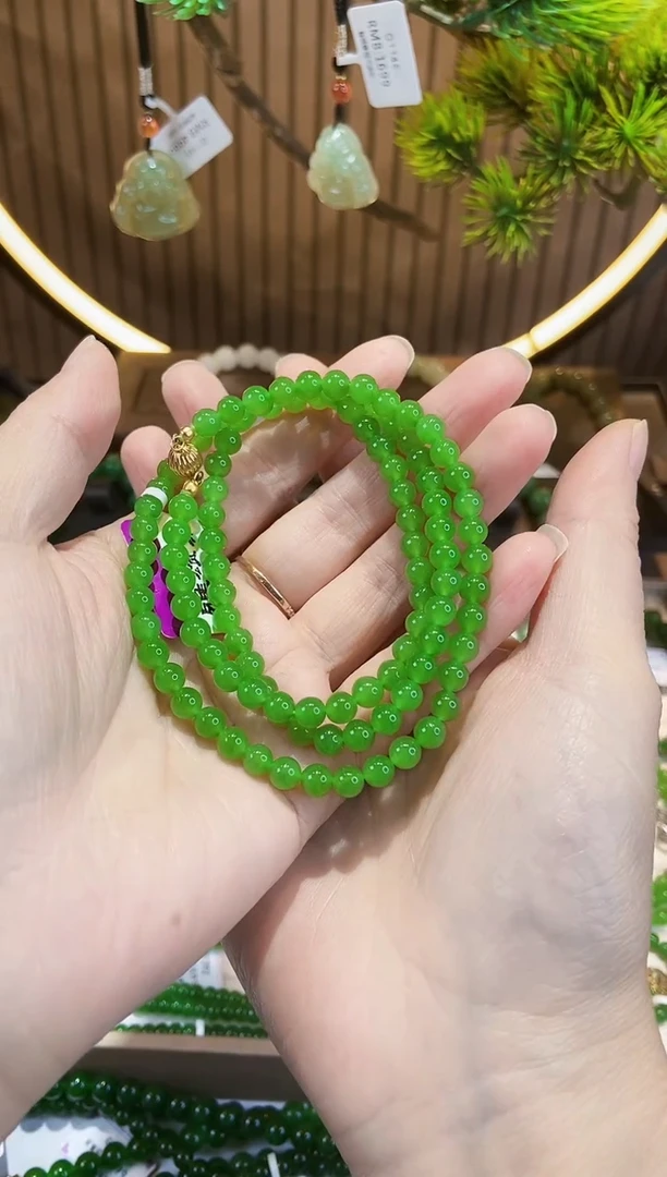 未镶嵌手链和田玉G1275颜色微差