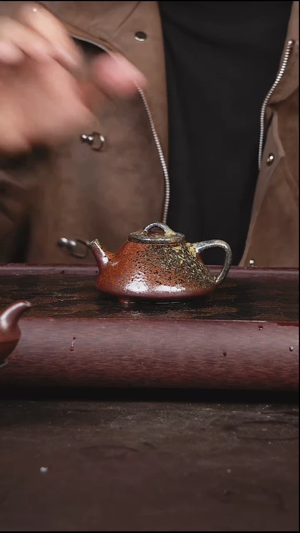 茶壶紫砂柴烧 壶