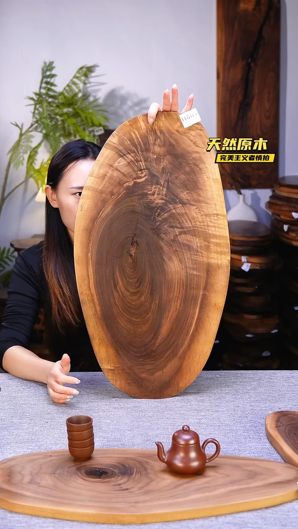 木北美黑胡桃原木.干裂疤结不属于商品质量问题完美主义者慎拍