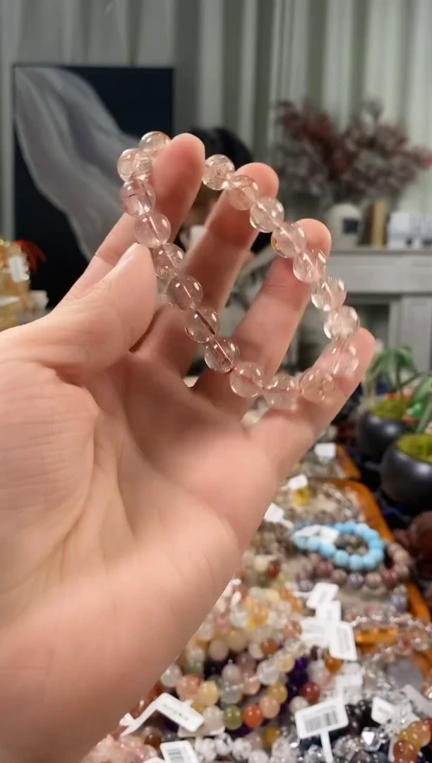 未镶嵌手链水晶红铜发