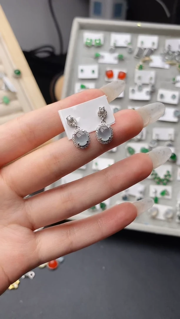 银S925镶嵌戒指翡翠0