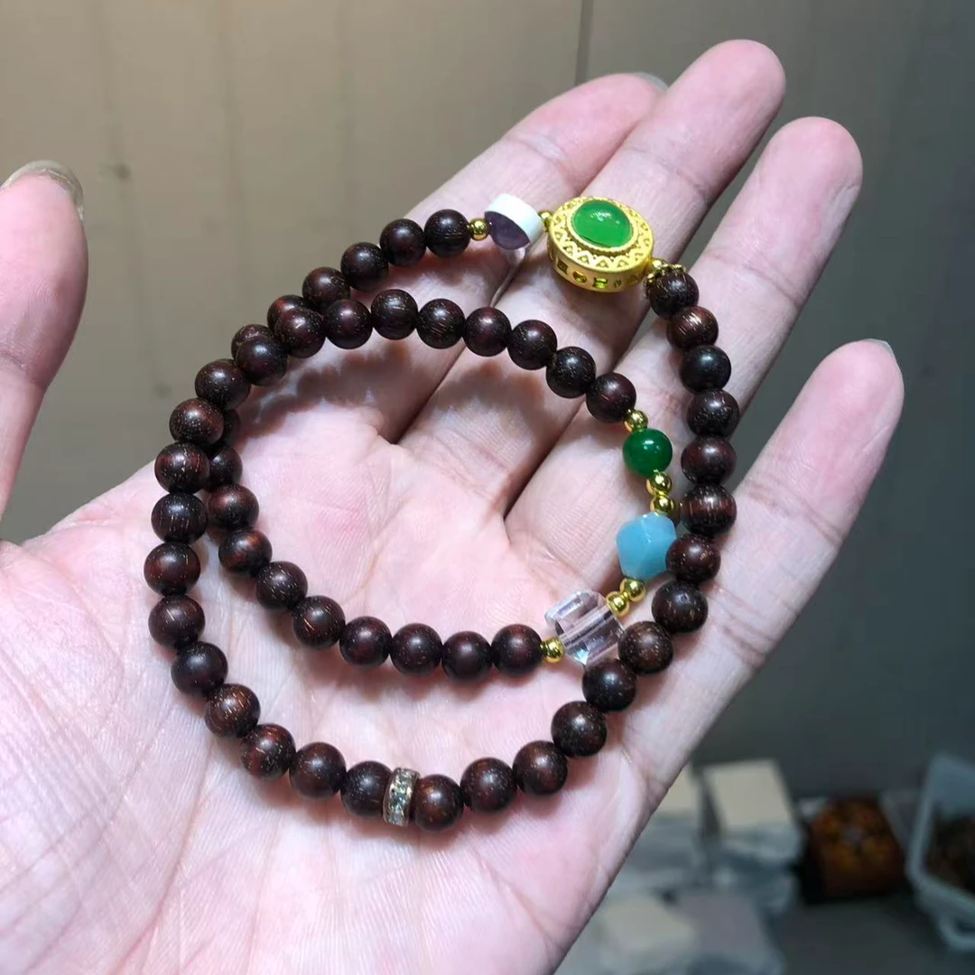 小叶紫檀双圈手串STJ083