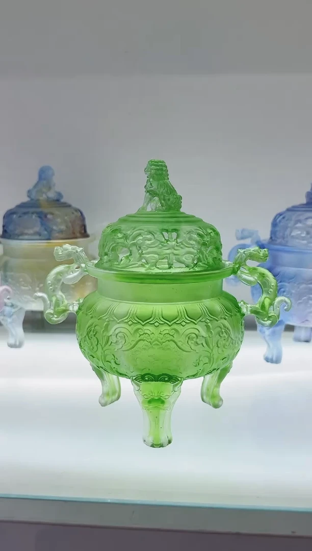 手工艺品琉璃古法琉璃帝王炉