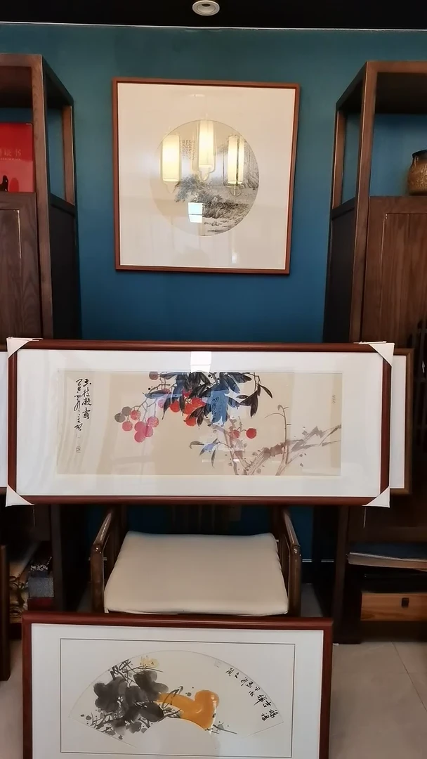 玉柿凝露120*52cm带框