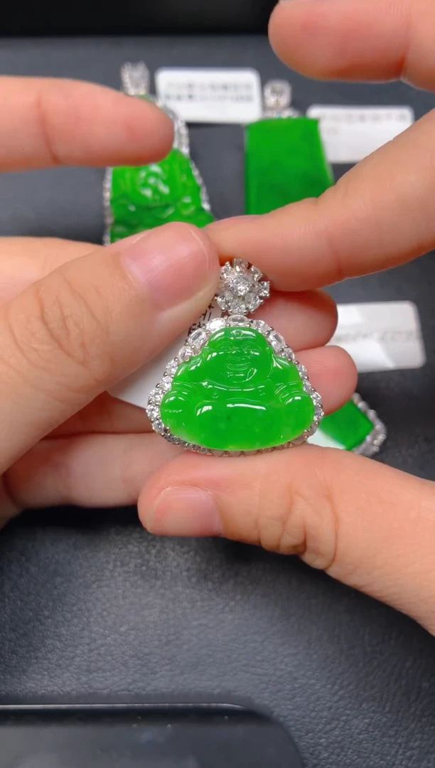 颈饰银S925镶嵌翡翠1