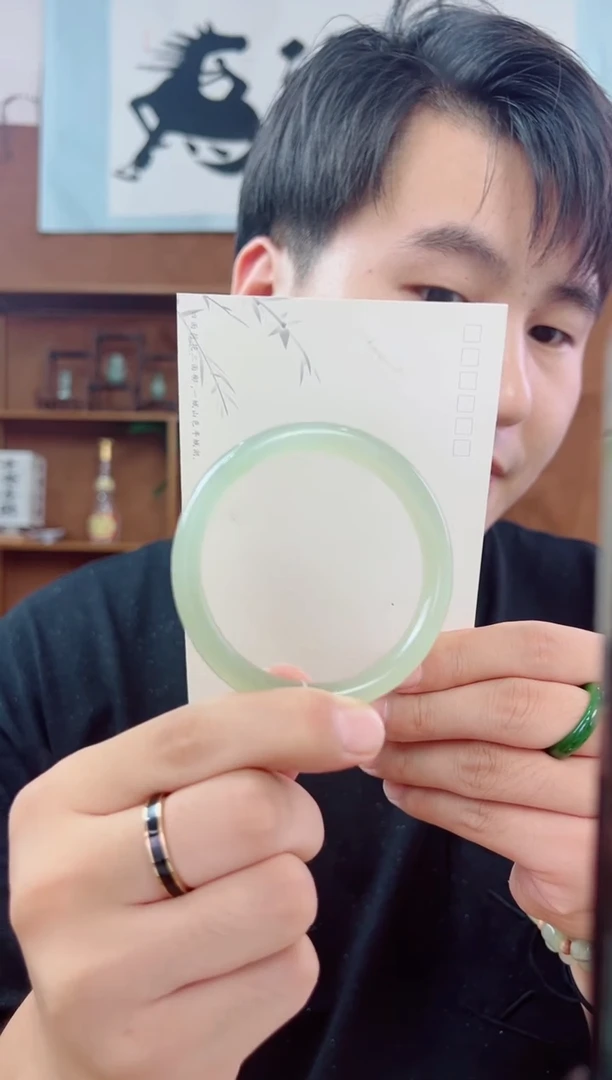 和田玉手镯未镶嵌56-57高冰晴（多样性发一）