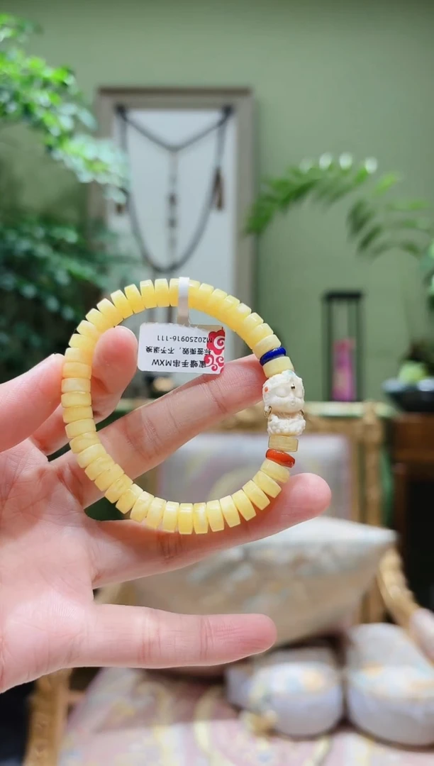 蜜蜡颈饰未镶嵌蜜蜡手串MXW0916-111多样性发货