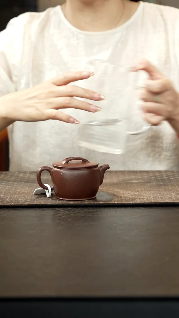 茶壶紫砂老紫泥面刚汉瓦120cc