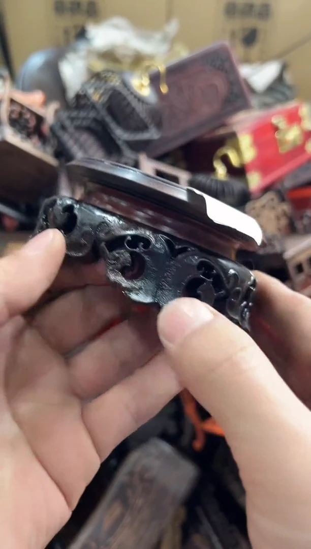 【闪购商品】木478瑕疵底座花架摆件处理