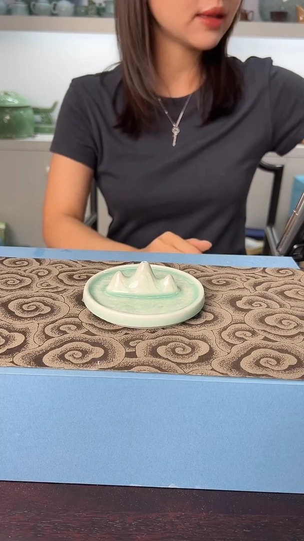 龙泉云间青瓷小米茶器