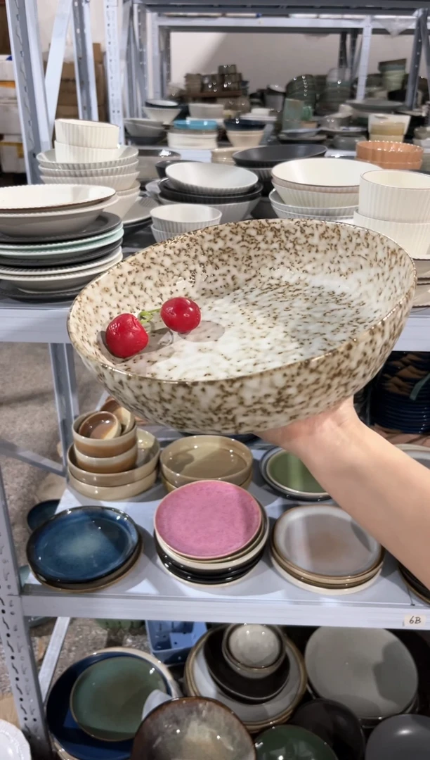 【闪购商品】瓷片外贸尾货微瑕满20包邮X  J3A大深盆