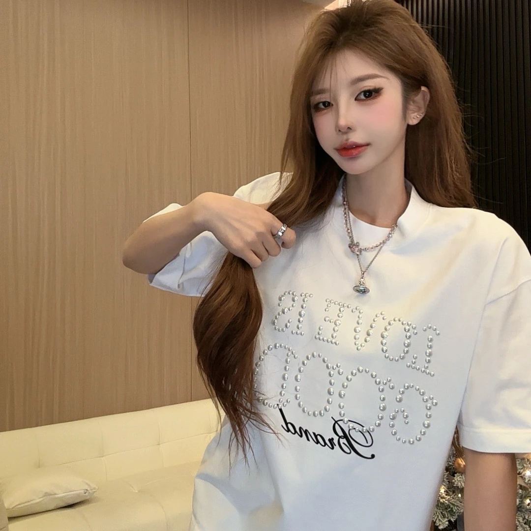 李馨儿【玛丽珍 】气质长袖学生针织时尚修身拼接法式打底百搭T恤