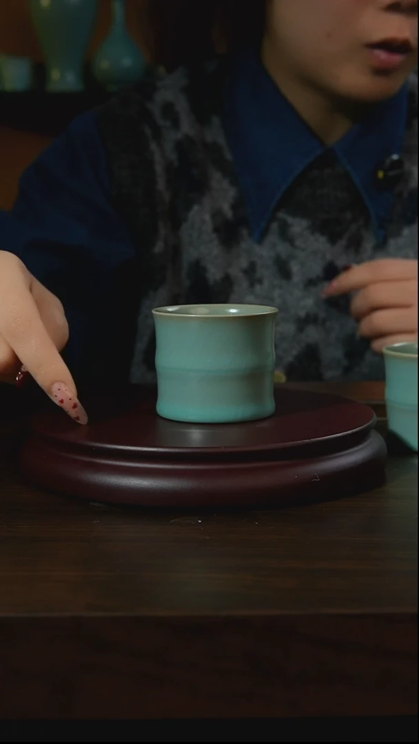 杯子瓷汝州原产地原矿仿古老釉q