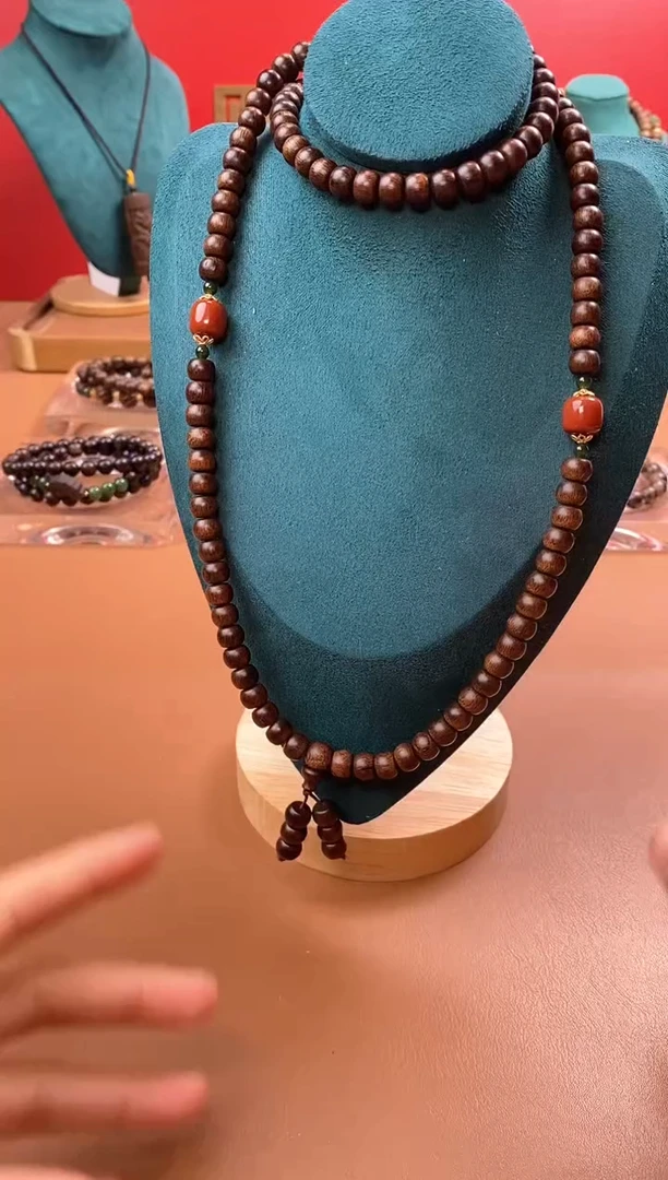 【闪购商品】沉香手串沉水玉化富森红土6*8*108颗