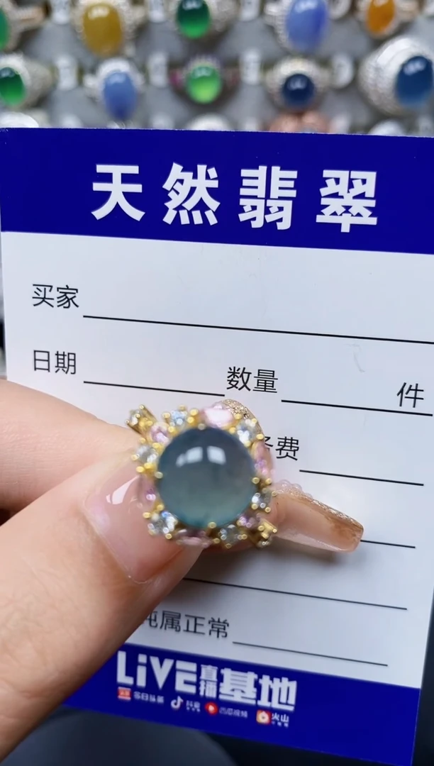 翡翠银S925镶嵌颈饰264