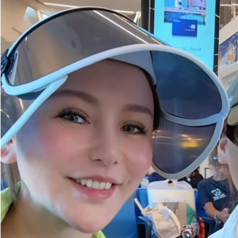 滴滴 淼淼同款防晒帽四季款护耳朵翅膀加宽（只发黑色）
