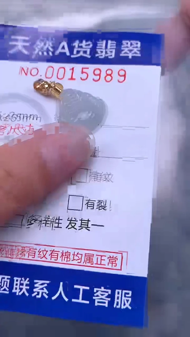 翡翠未镶嵌吊坠(不含链)1