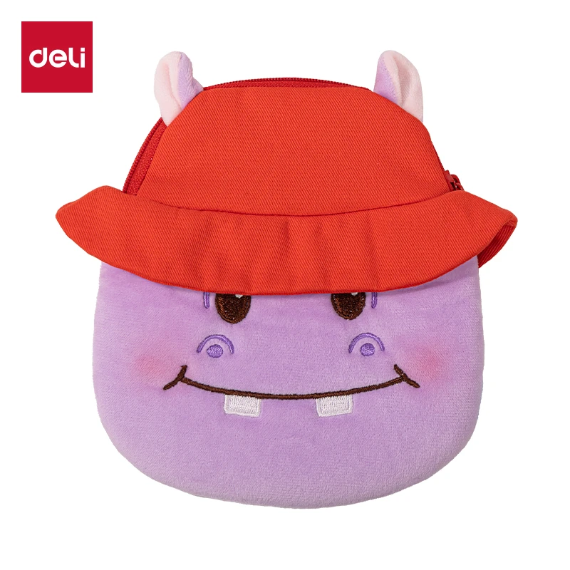 新疆包邮得力HY705黄油小熊零钱包(河马)(个)