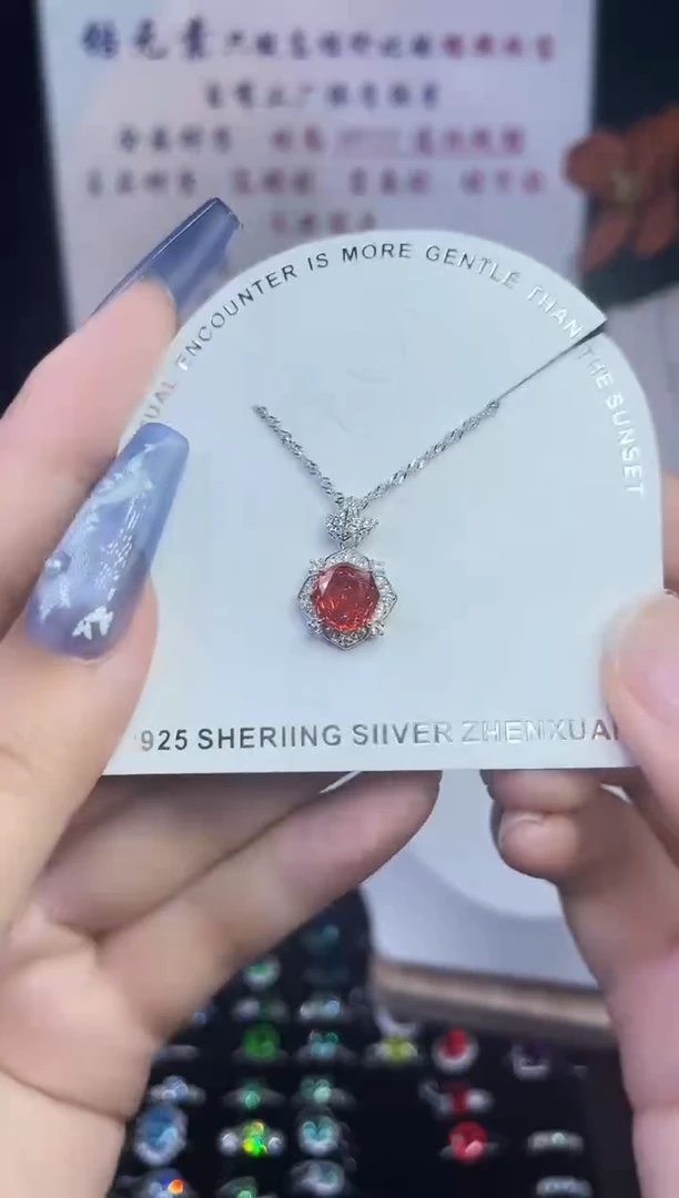 合成立方氧化锆925银编号F0162