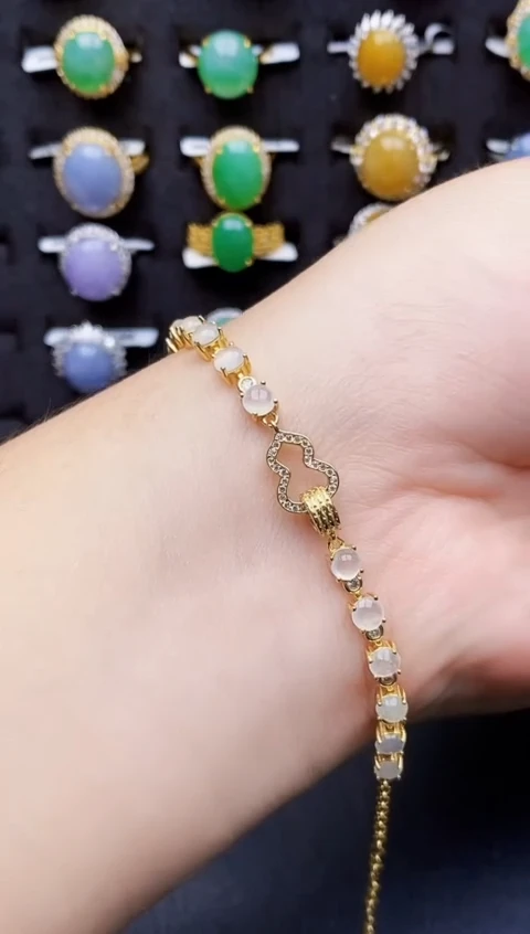 银S925镶嵌戒指翡翠3110
