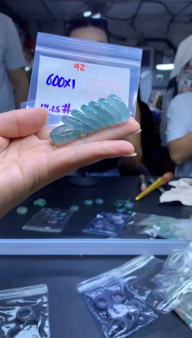 未镶嵌定制翡翠戒圈#600元一个多样性拍一发一毛货需抛光