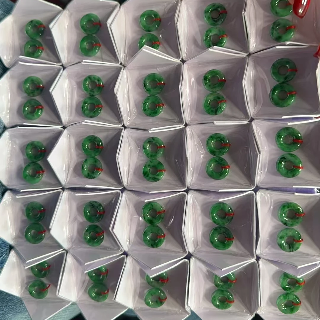 天然缅甸A货翡翠裸石多样性发货一副