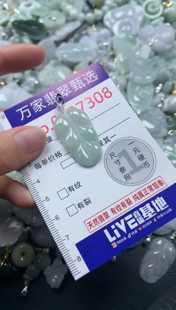 吊坠(不含链)未镶嵌翡翠7308