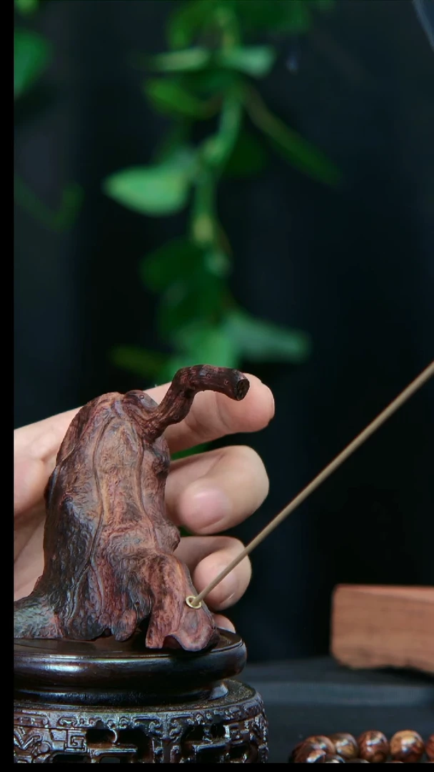 【闪购商品】黄花梨/降香黄檀手串/手链残荷香插
