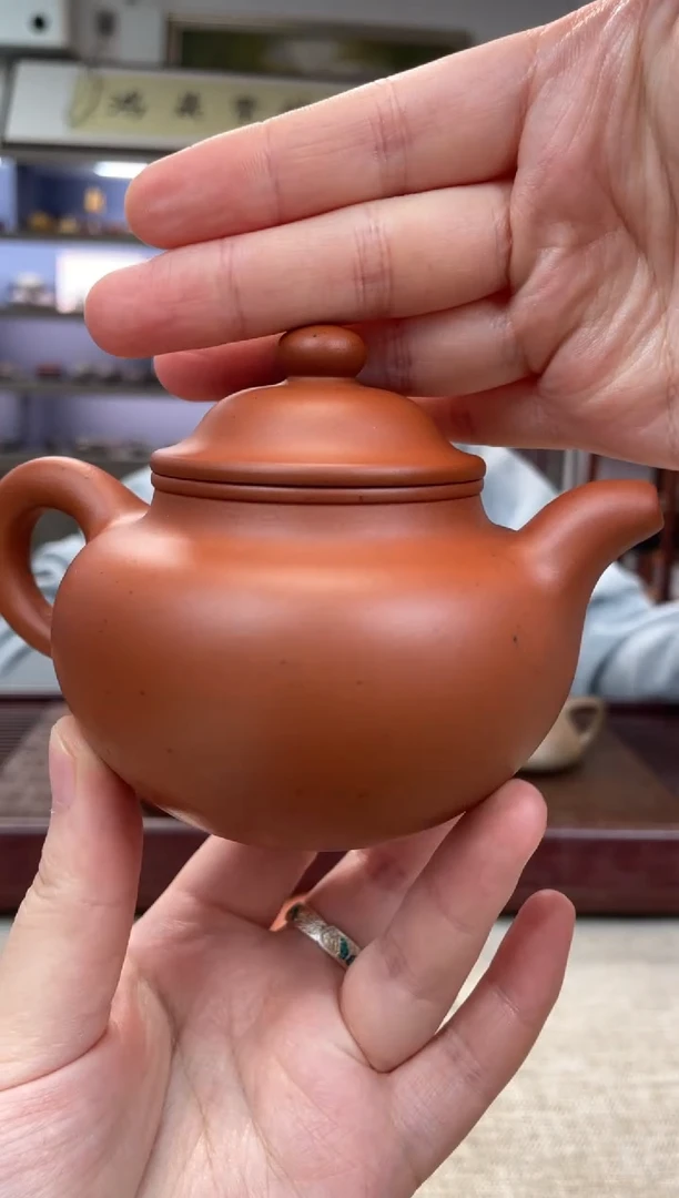 【闪购商品】紫砂茶壶大红泥 莲子