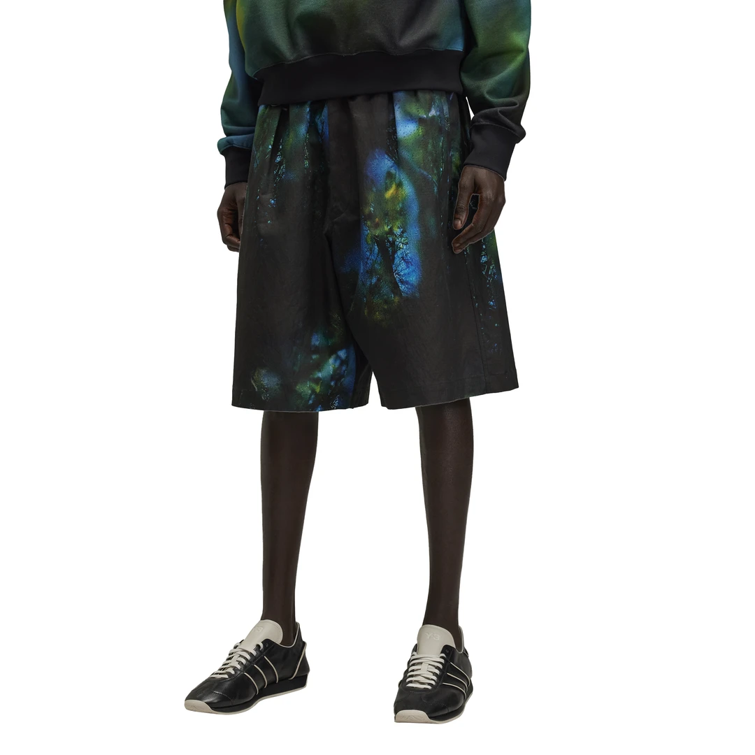 Y-3/Y-3（52-JN1718）炫彩拼接透气设计宽松工装运动休闲短裤