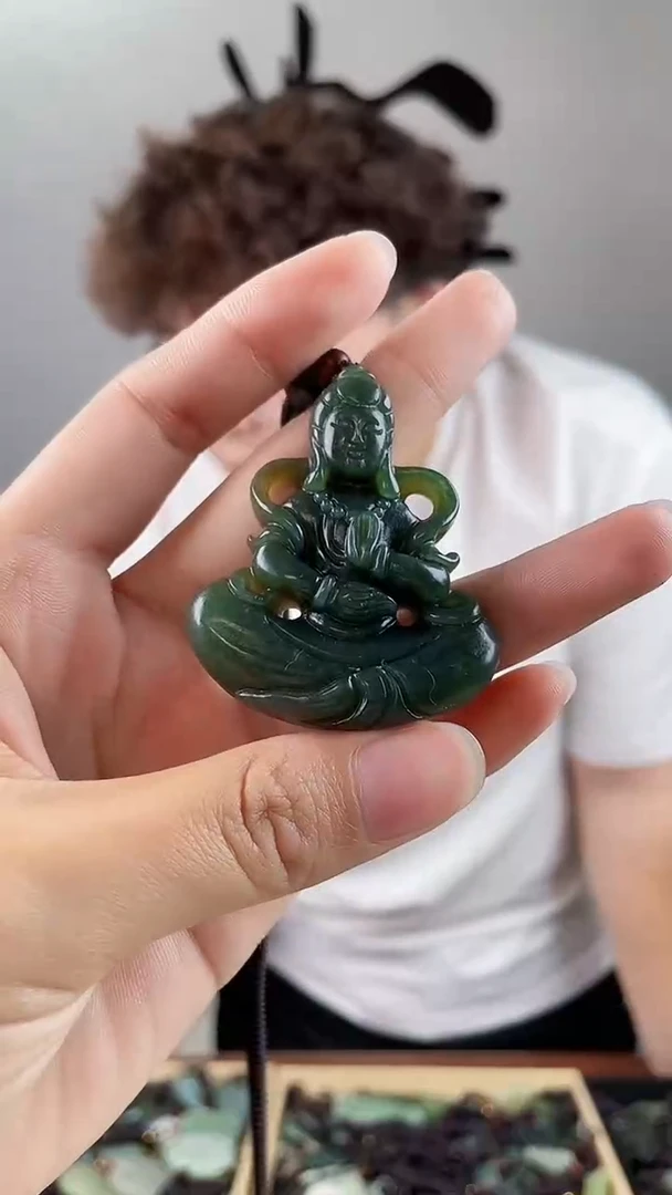 和田玉未镶嵌颈饰拍一发一，多样性发货