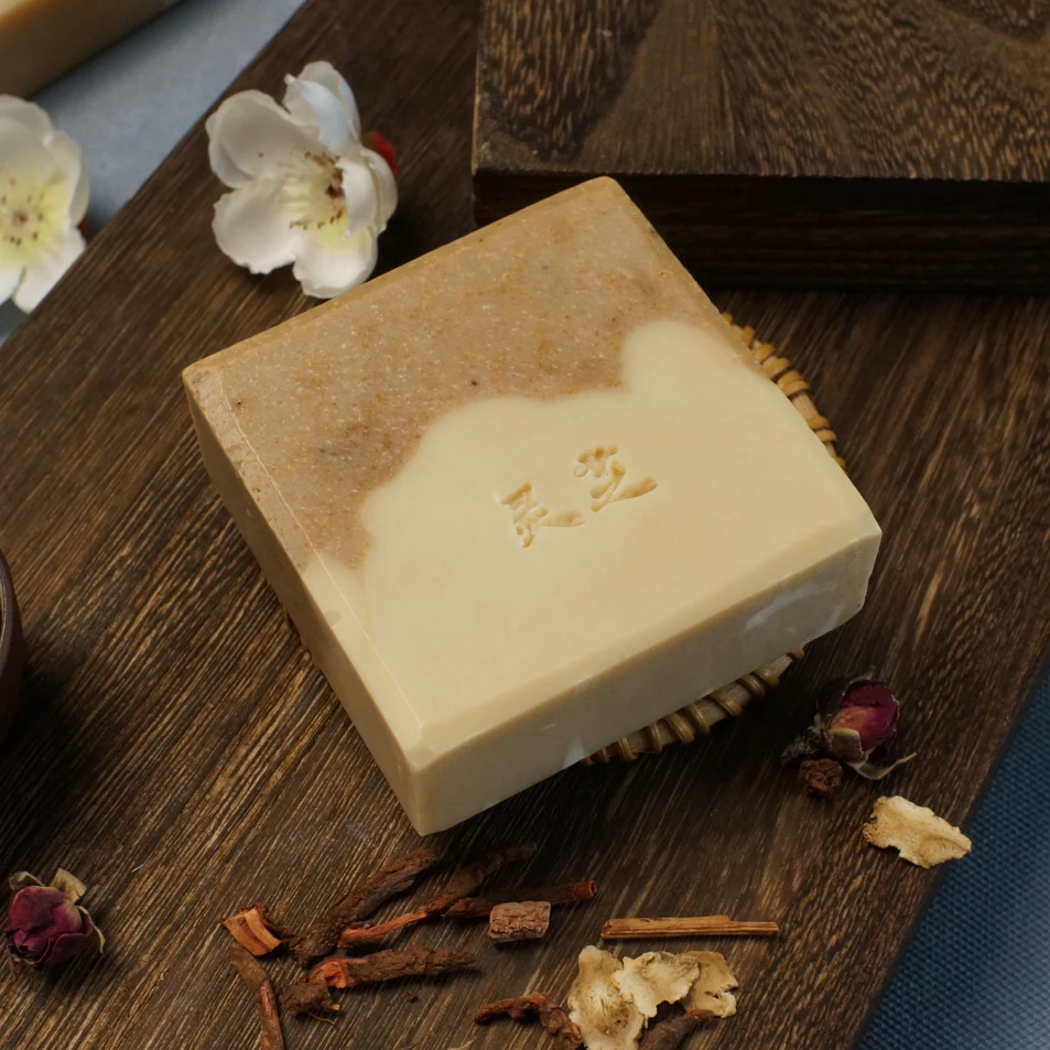 【灵芝洗发皂】洗头植物萃取手工皂绿色无硅油通用草本清洁传统肥皂
