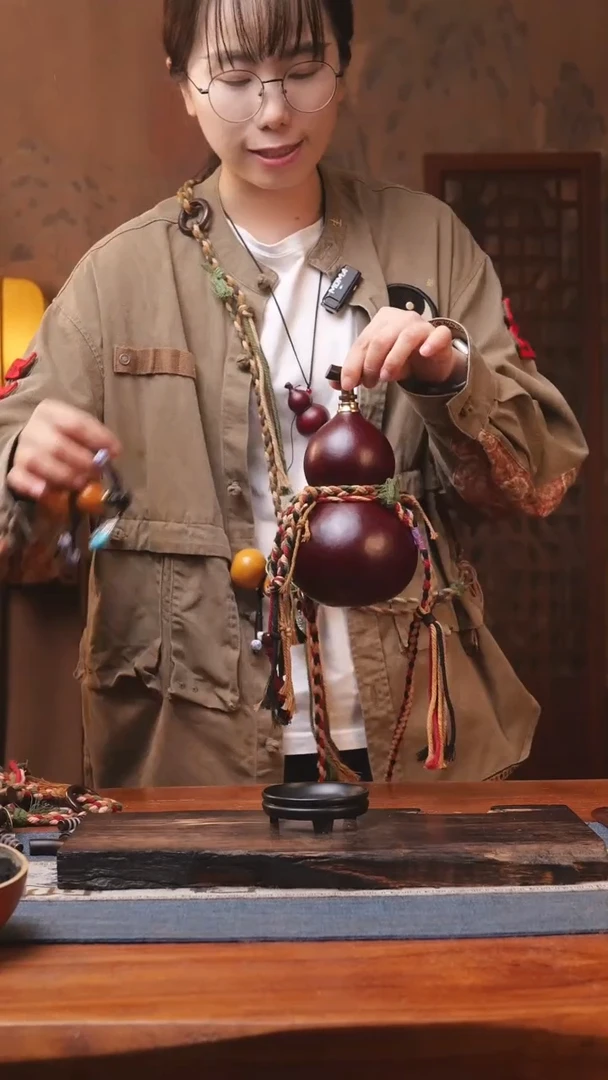 1894号精品大漆葫芦防腐防渗装水茶酒