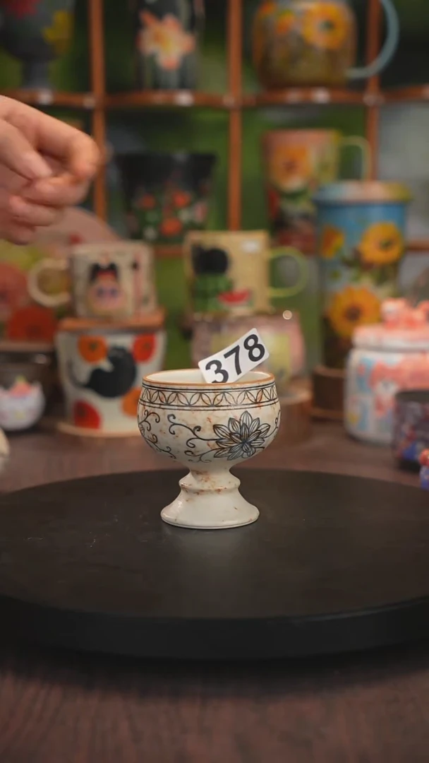 紫砂油画釉下彩手绘378