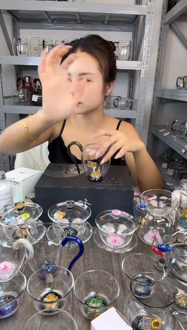 水晶玻璃无盖款然*禾器 芳韵珀公道杯 普通盒