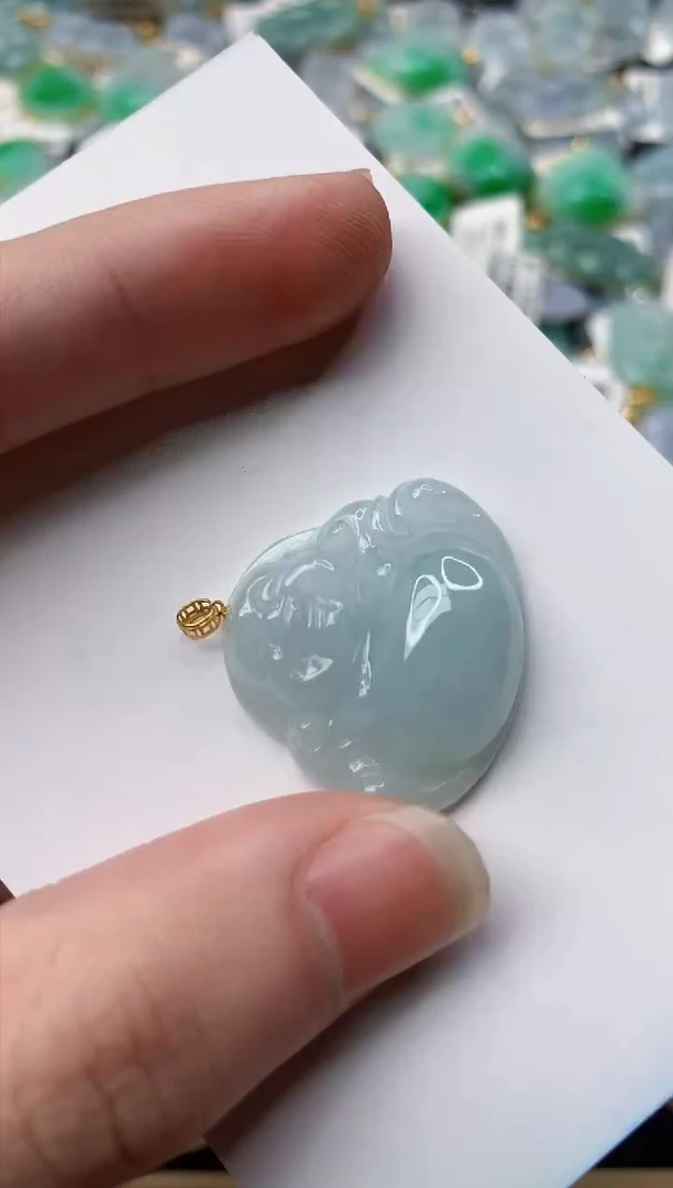 【闪购商品】翡翠颈饰18K金镶嵌23..........