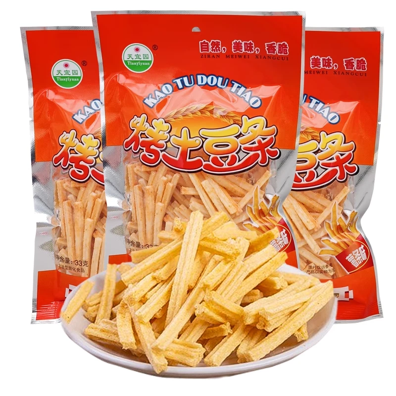 天宜园烤土豆条膨化零食怀旧8090后休闲办公追剧美味解馋休闲零食