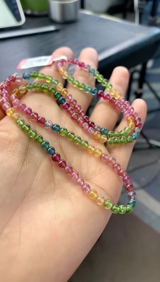 未镶嵌手串碧玺多样性发一条