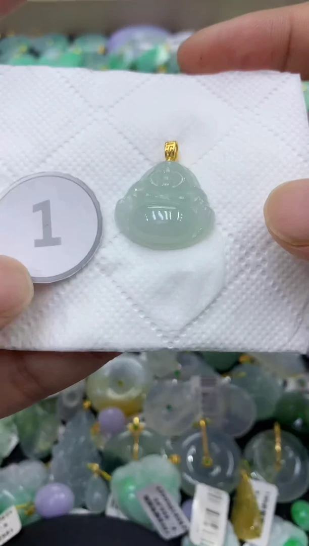 颈饰未镶嵌翡翠天然缅甸翡翠A货