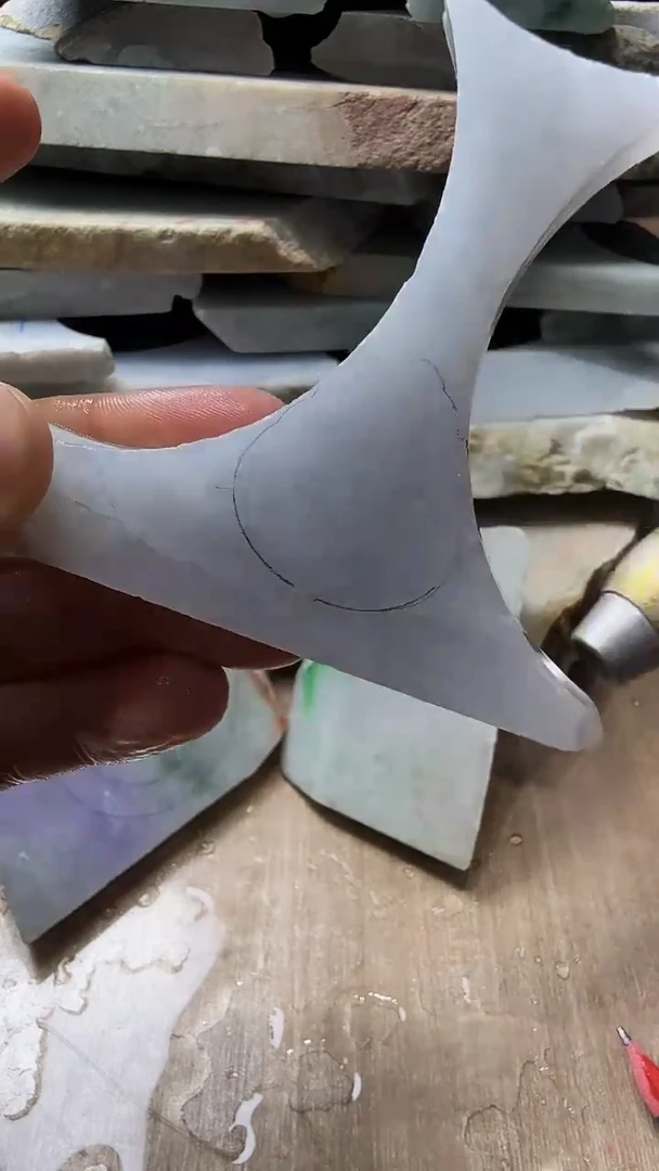 裸石翡翠天然翡翠A货花177