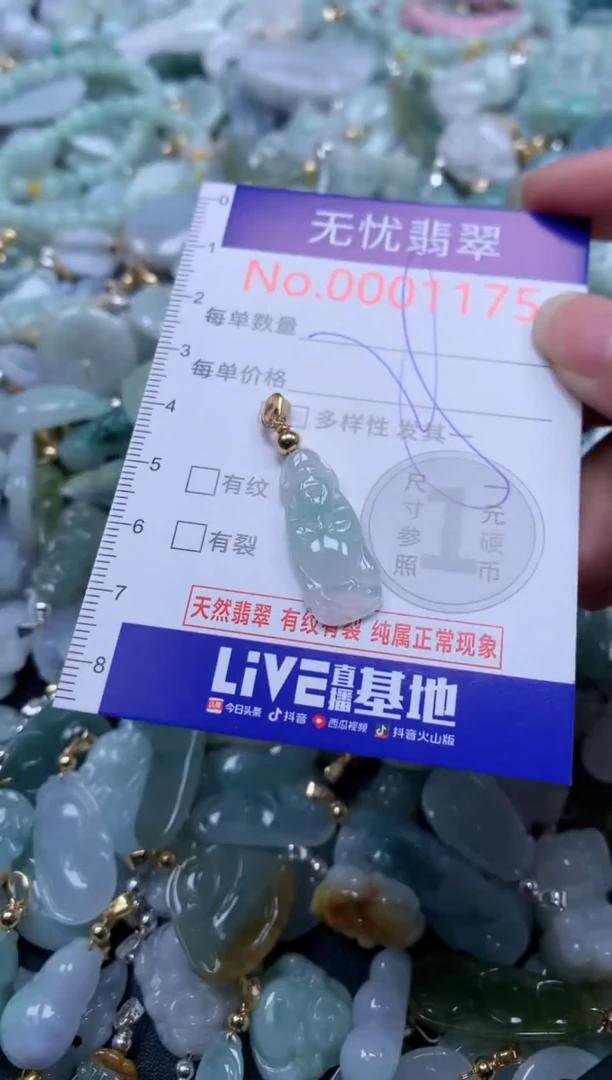 翡翠未镶嵌吊坠(不含链)1175