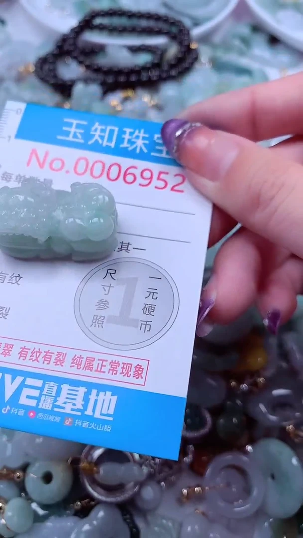 翡翠未镶嵌吊坠(不含链)6952