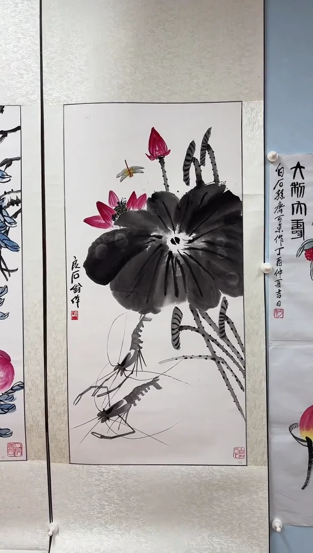 国画武天庆老师映日荷花