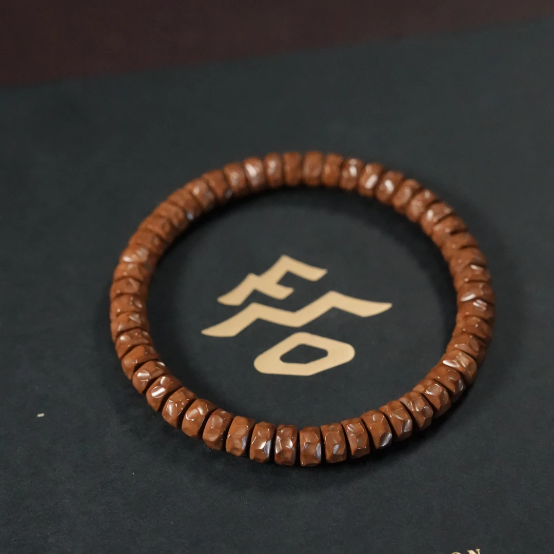 《玖雲出品》紫金鼠鼠尖无相药片单圈手串精品紫金鼠手串