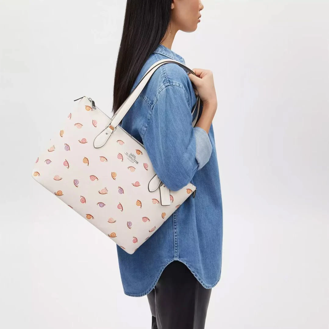 COACH/蔻驰Gallery拉链托特包36cm装14寸电脑出游旅行单肩大包