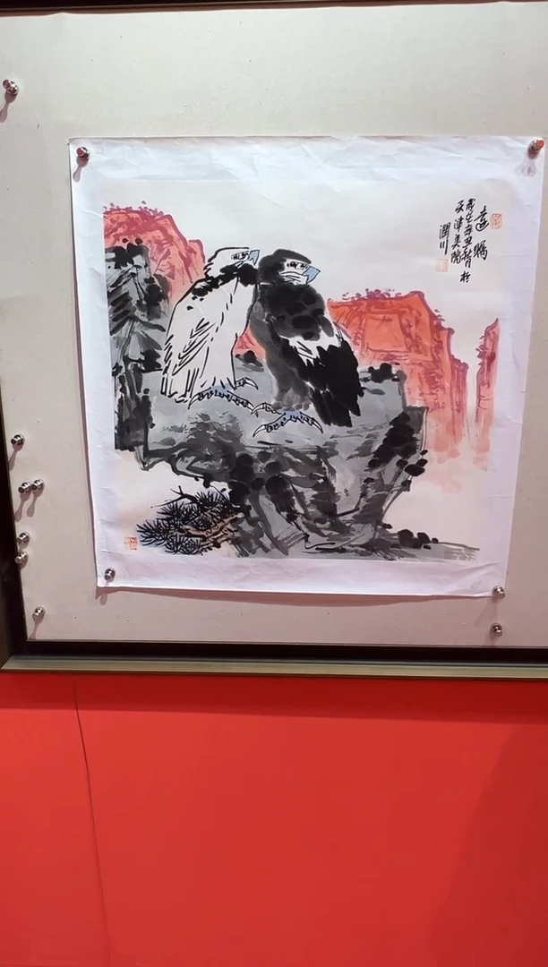 【闪购商品】绘画贺润川-4平尺-国画作品 红