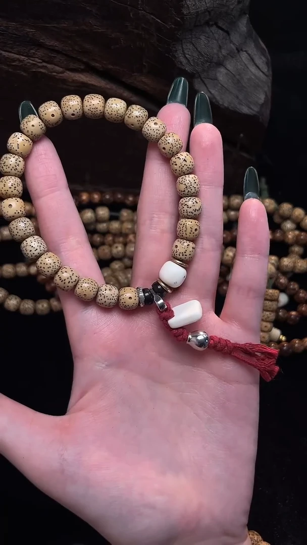 手串星月菩提精工级陈籽桶珠搭配款手串