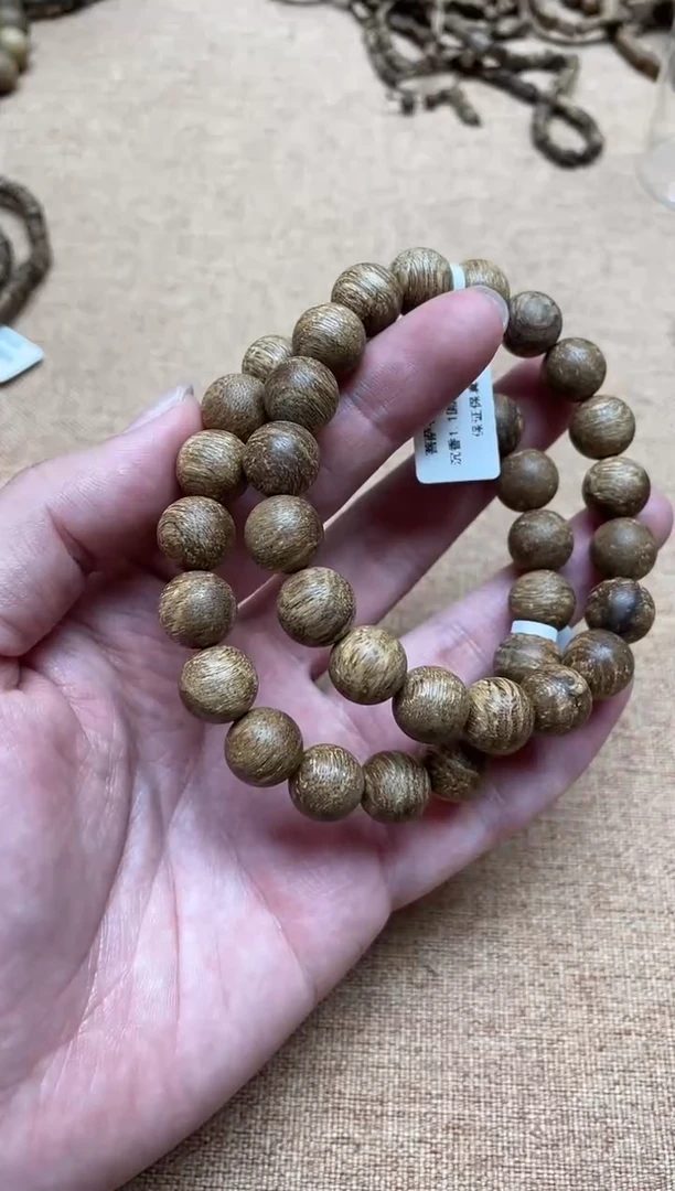 沉香手串菩萨棋1.1圆珠单圈多样性发其一